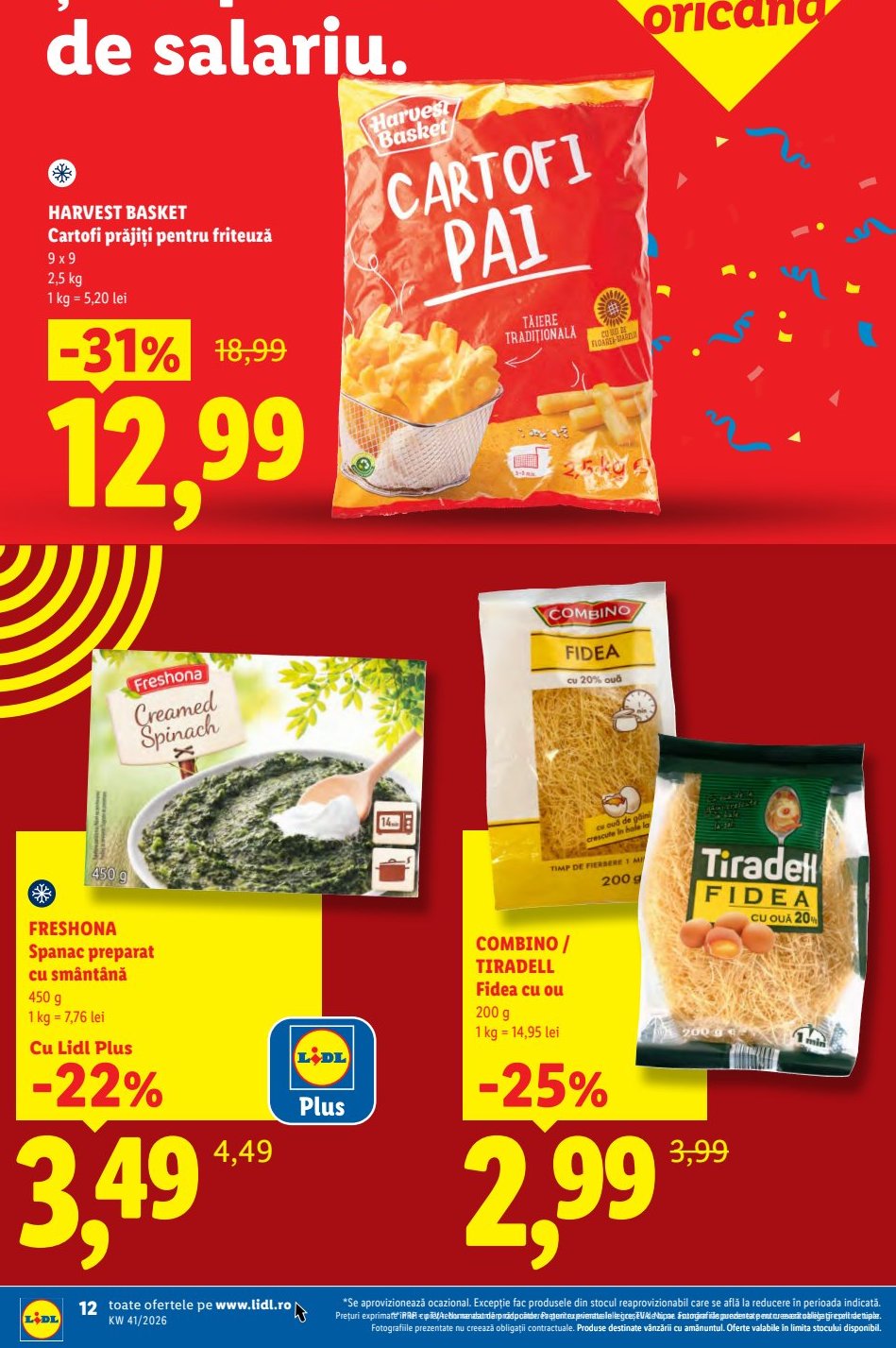 Freshona Spanac Preparat Smântână