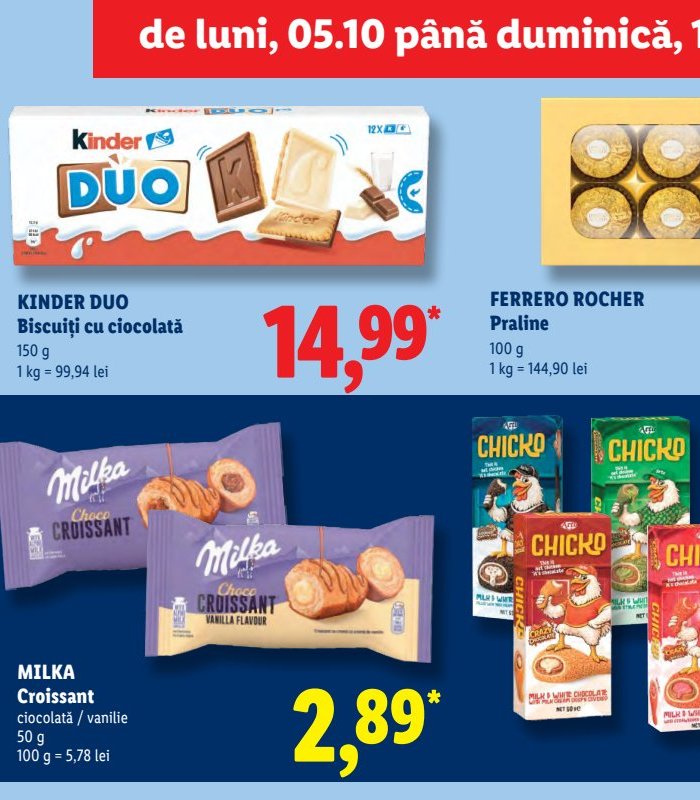 Kinder Duo Biscuiți Ciocolată