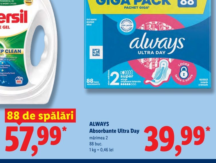 Always Absorbante Ultra Day Mărimea Persil Detergent Lichid Regular