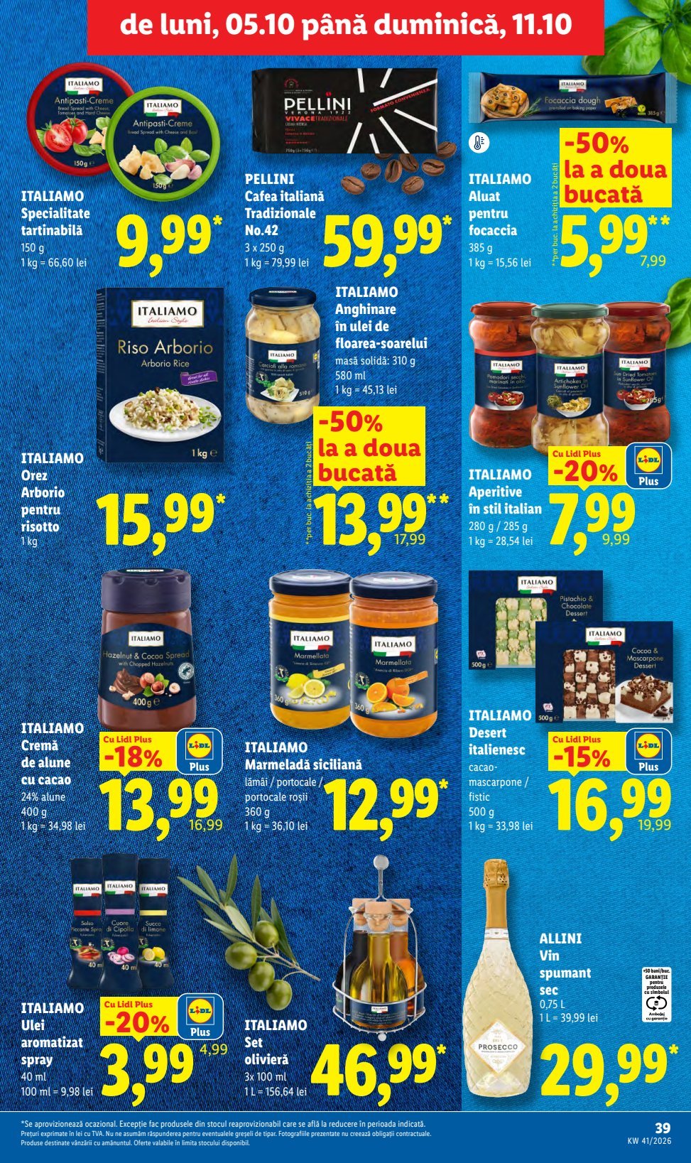 Italiamo Cremă Alune Cacao 24% Orez Arborio Risotto Anghinare Ulei