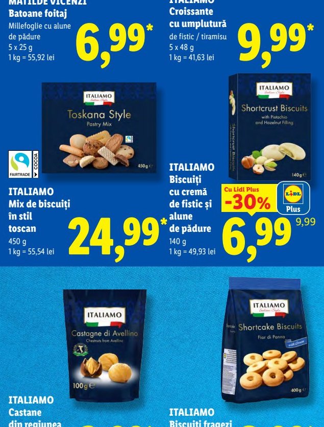 Italiamo Cannoli Cremă Fistic