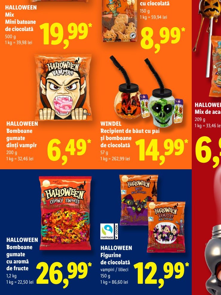 Halloween Găletușă Formă Craniu Dulciuri Mix Acadele
