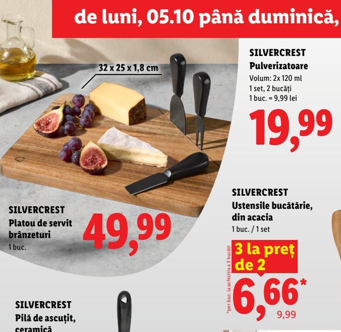 Ți Ustensile Bucătărie Acacia