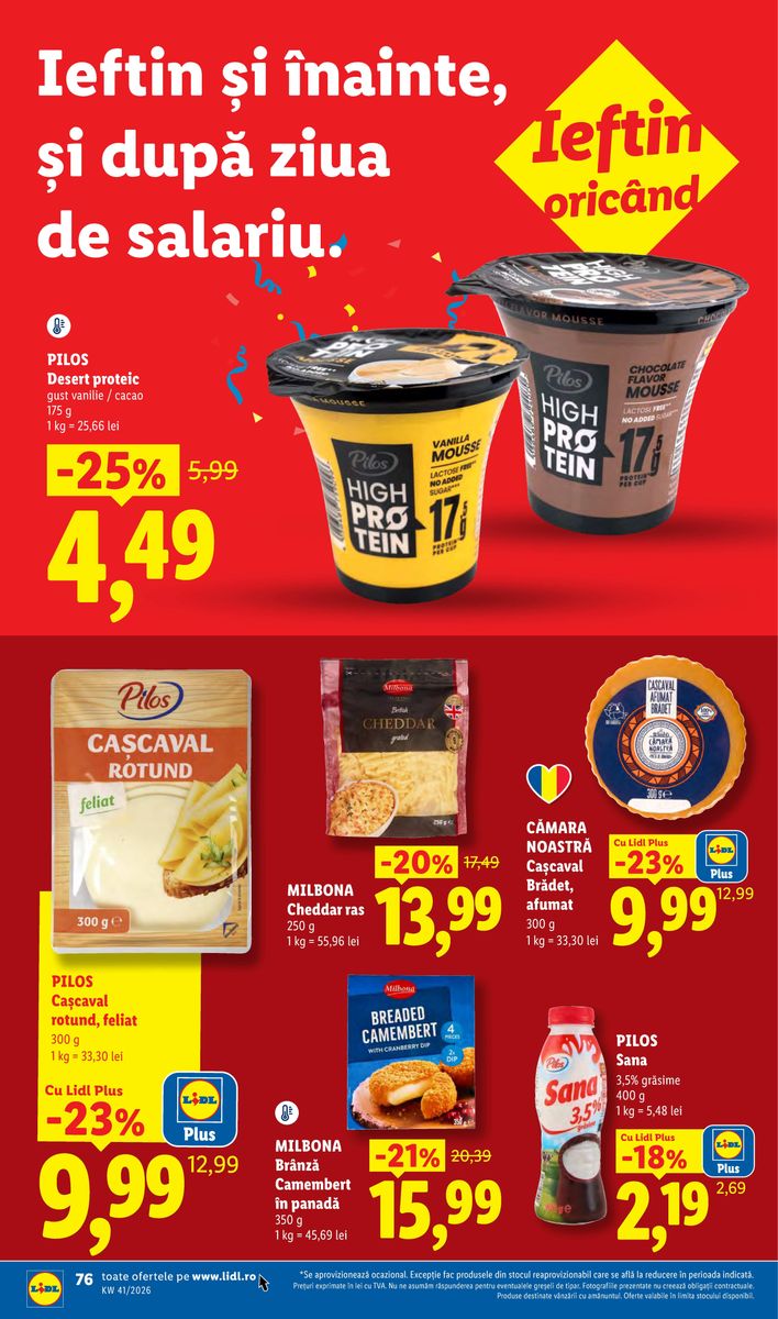Pagina din catalog