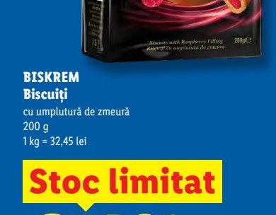 Biskrem Biscuiți Umplutură Zmeură