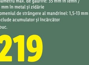 Bormașină Percuție Turație Treapta Min Diametru Găurire Lemn Metal Zidărie