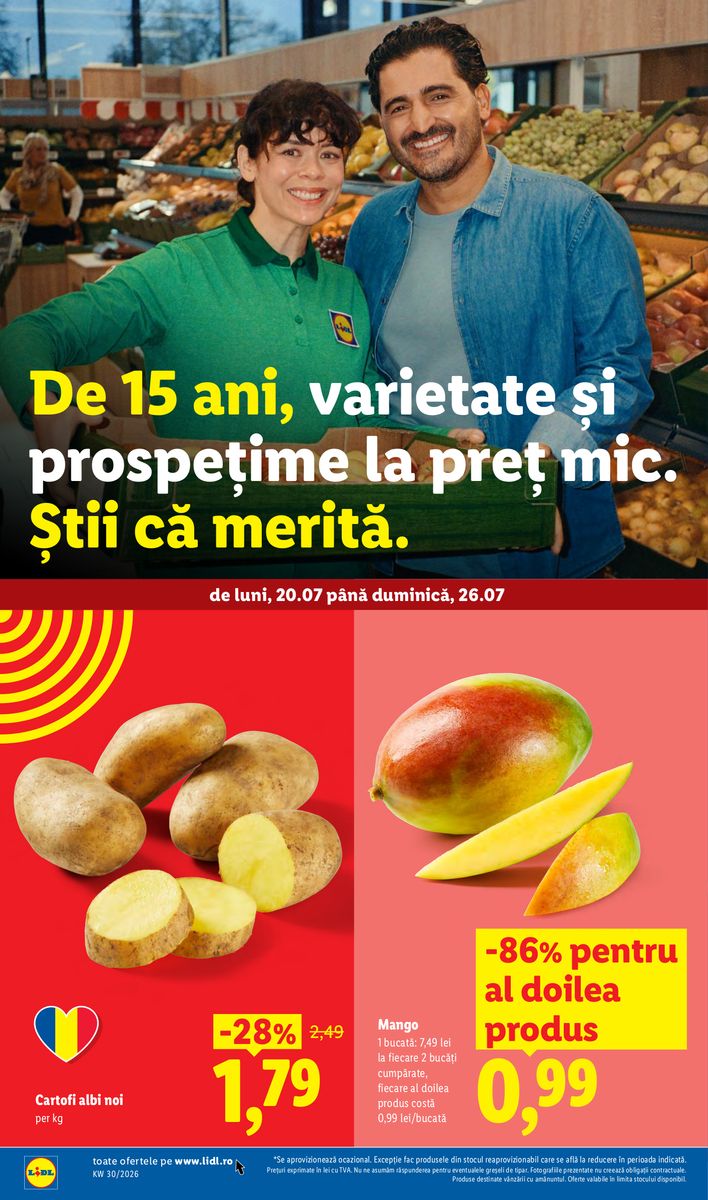 Pagina din catalog