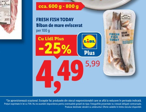 25 Fresh Fish Today Biban Mare Eviscerat