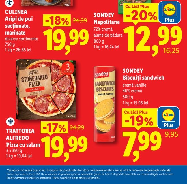 Culinea Aripi Pui Secționate Marinate Diverse Sortimente