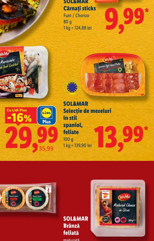 Brânză Feliată Maturată