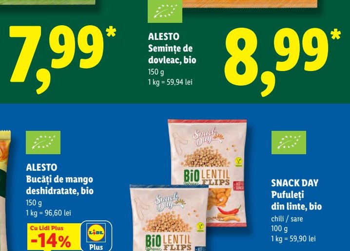 Snack Day Pufuleți Linte Chili Sare
