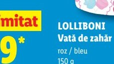 Lolliboni Vată Zahăr Roz Bleu