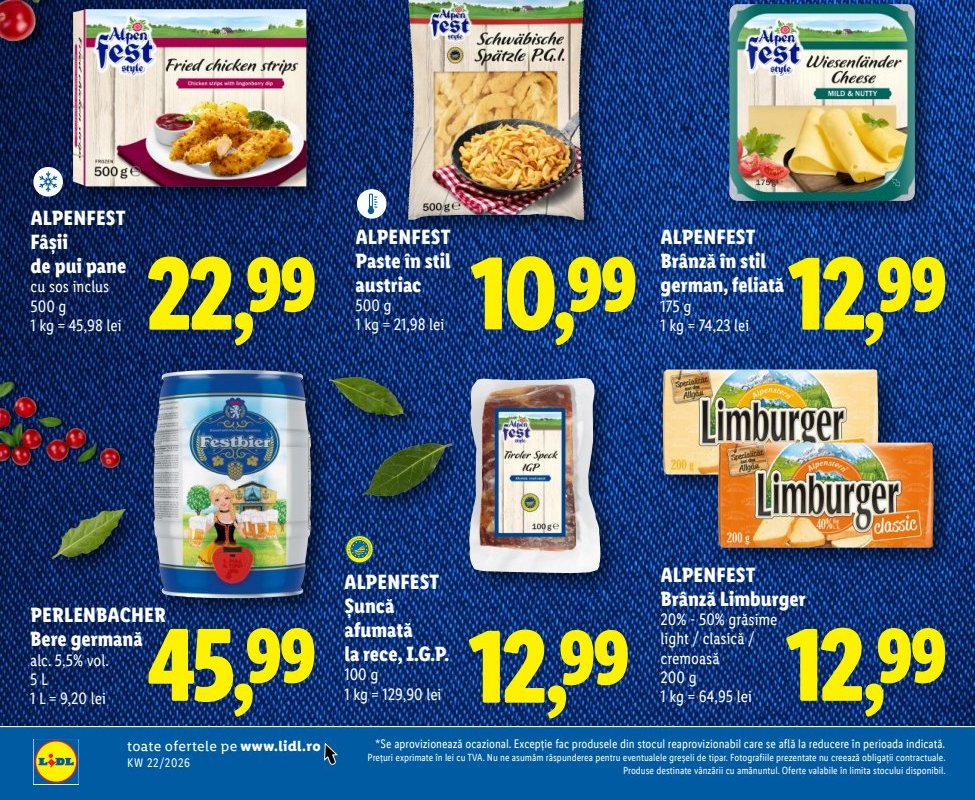 Alpenfest Fâșii Pui Pane Sos Inclus