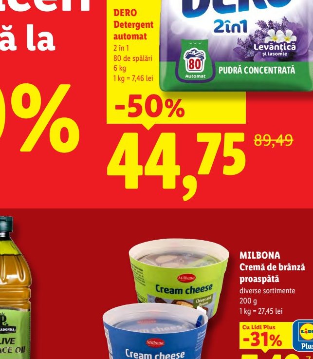 Milbona Cremă Brânză Proaspătă Diverse Sortimente