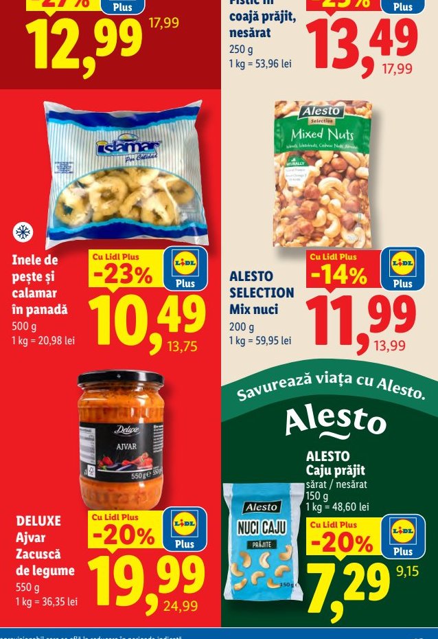 Alesto Fistic Coajă Prăjit Nesărat