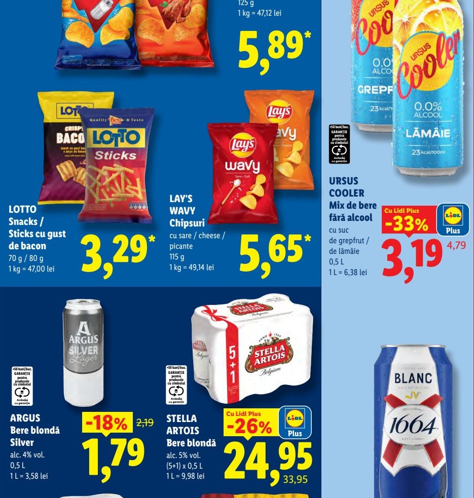Ursus Cooler Mix Bere Alcool Suc Grepfrut Lămâie 05