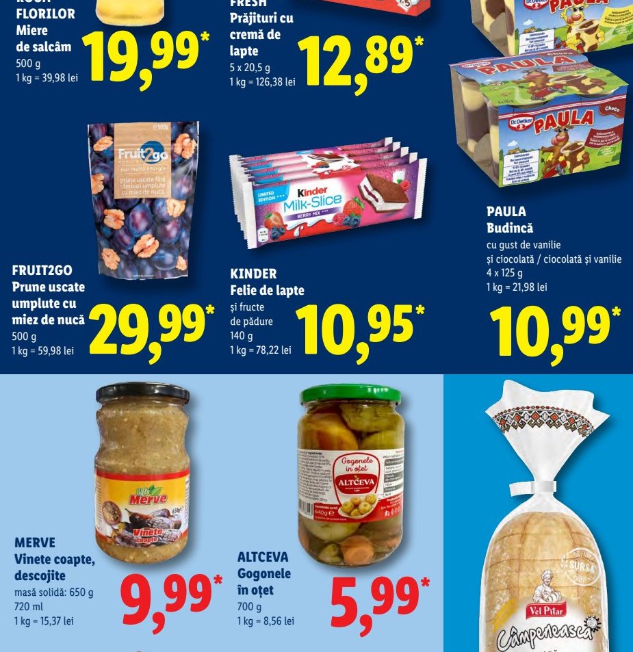 Kinder Choco Fresh Prăjituri Cremă Lapte