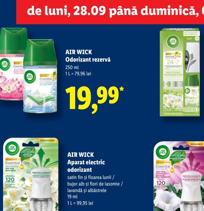 Air Wick Aparat Odorizant Rezervă Iasomie