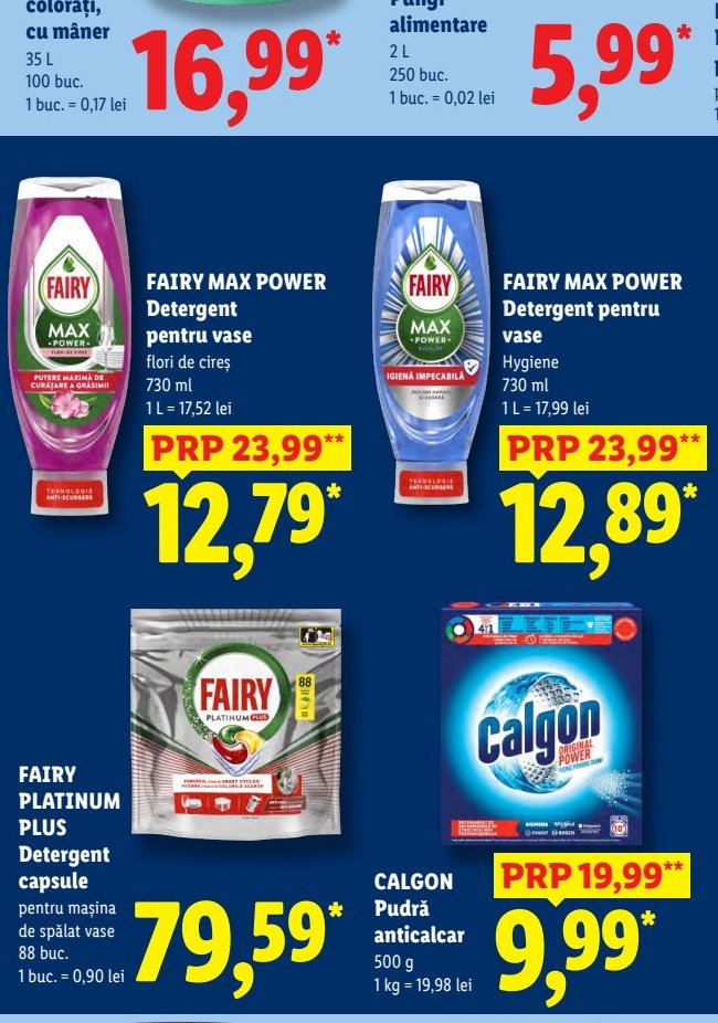 Fairy Platinum Plus Detergent Capsule Mașina Spălat Vase