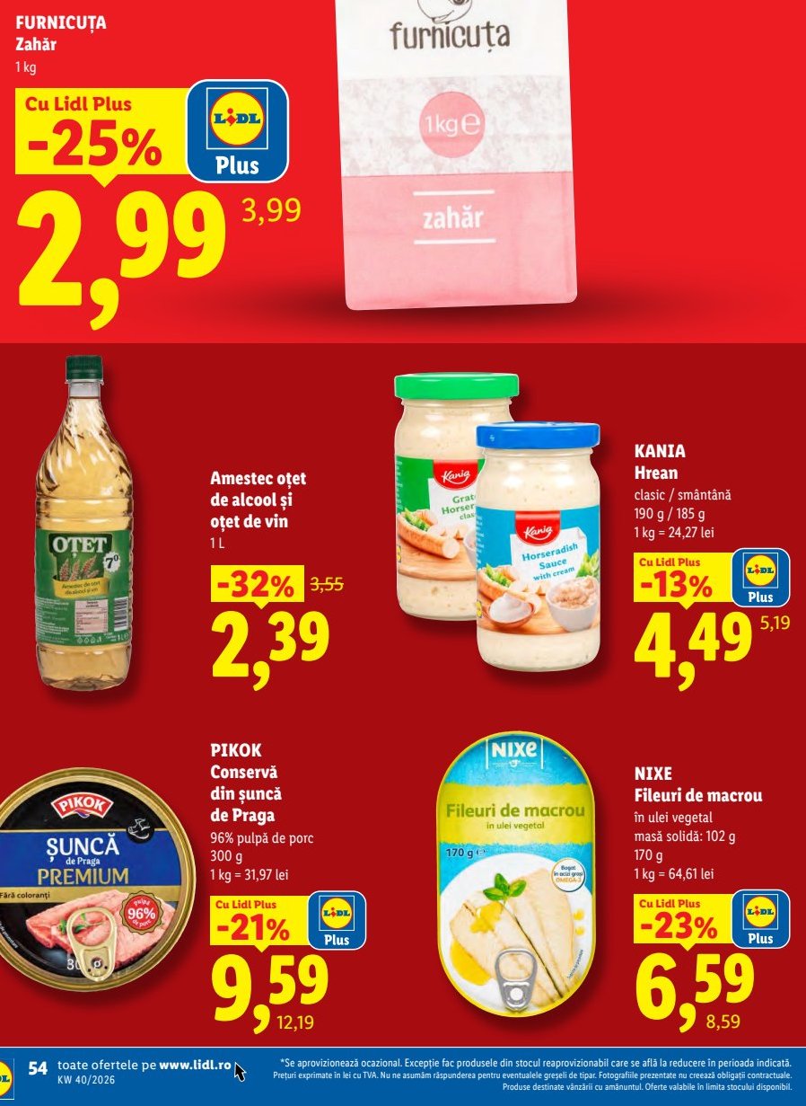 Pikok Conservă Șuncă Praga 96% Pulpă Porc