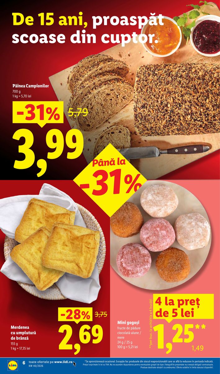 Pagina din catalog